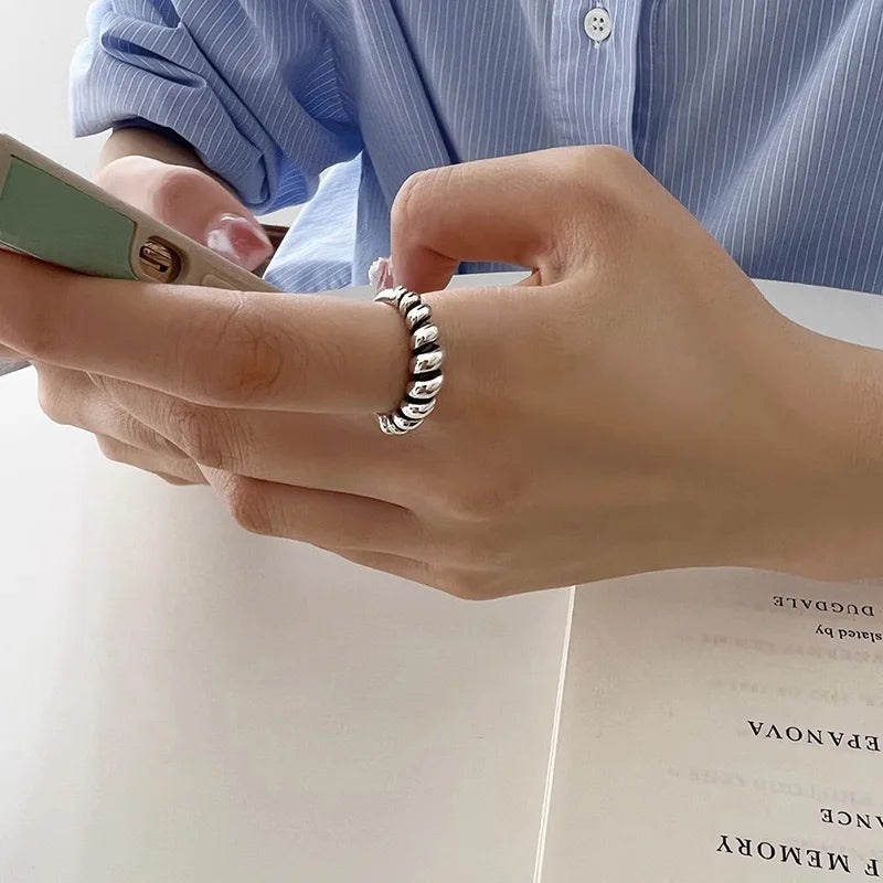 Freya's Pearls Ring – 925 Sterling Silver Inspired by Norse Mythology