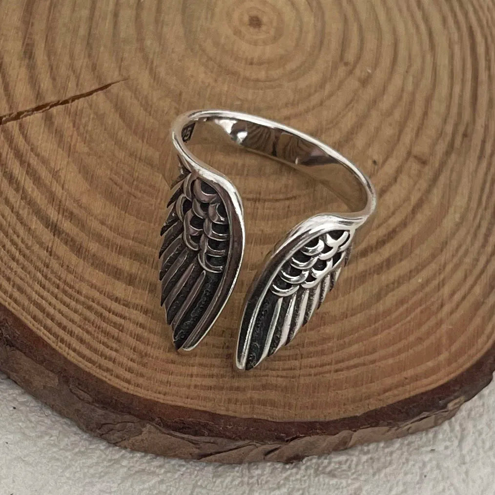 "Wings of Freyja" Ring - Symbol of Freedom in 925 Sterling Silver