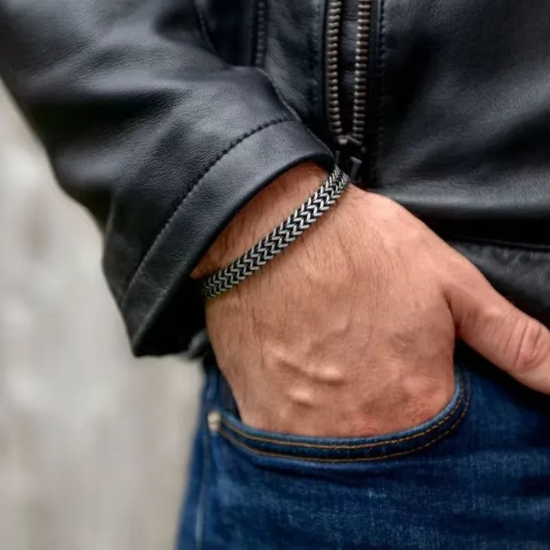 Gourmette Viking "Chaînes de Fenrir" – Acier Inoxydable 316L