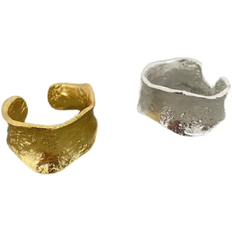 "Mímir's Forge" Ring – Silver or Gold Viking with a Raw and Textured Design