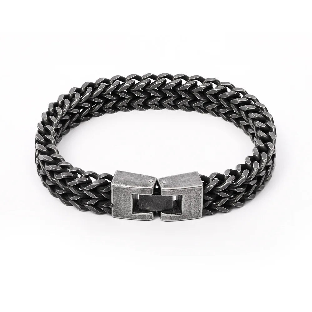 Gourmette Viking "Chaînes de Fenrir" – Acier Inoxydable 316L