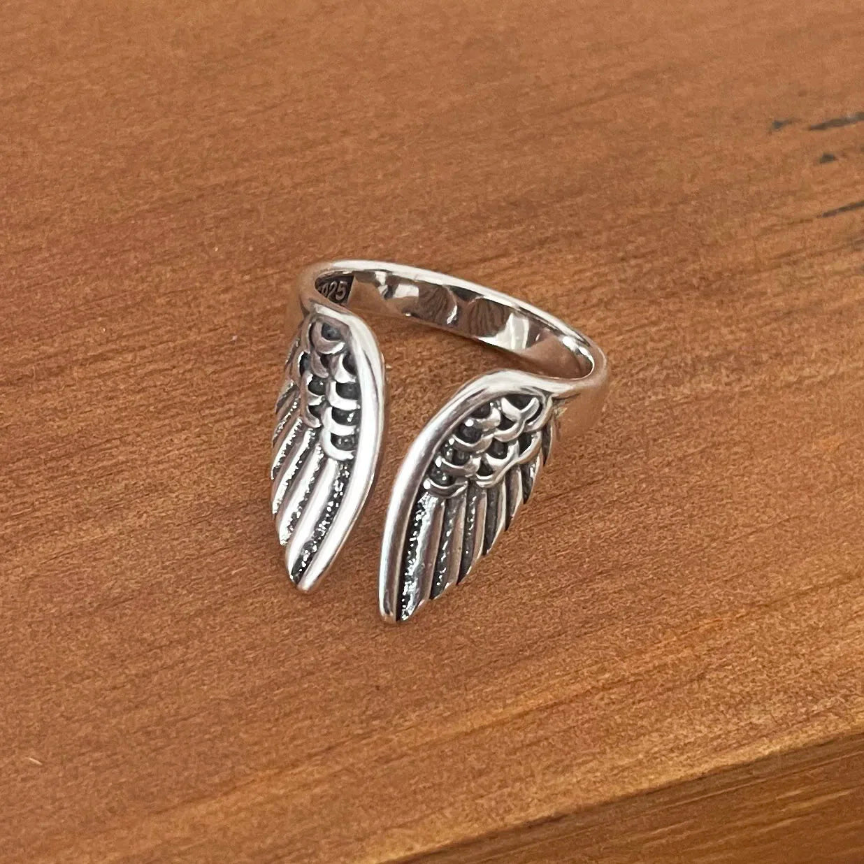 "Wings of Freyja" Ring - Symbol of Freedom in 925 Sterling Silver