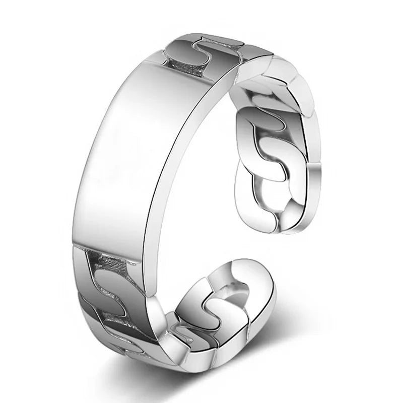 "Asgard Wood" Ring - Viking Knotwork in 925 Sterling Silver