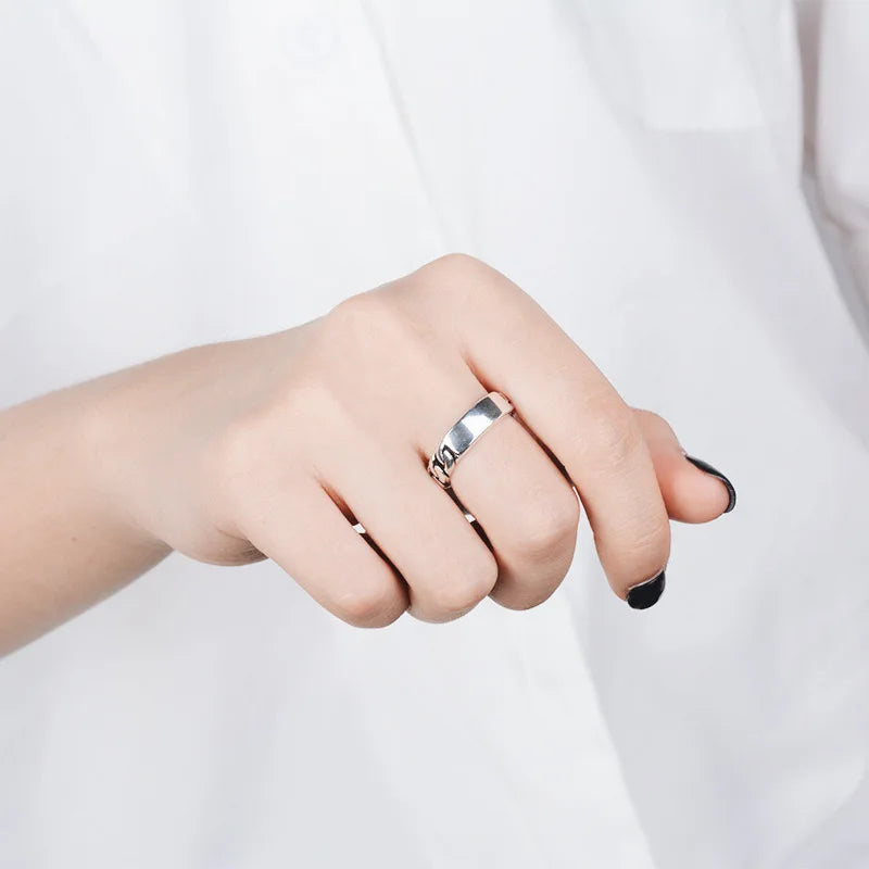 "Asgard Wood" Ring - Viking Knotwork in 925 Sterling Silver