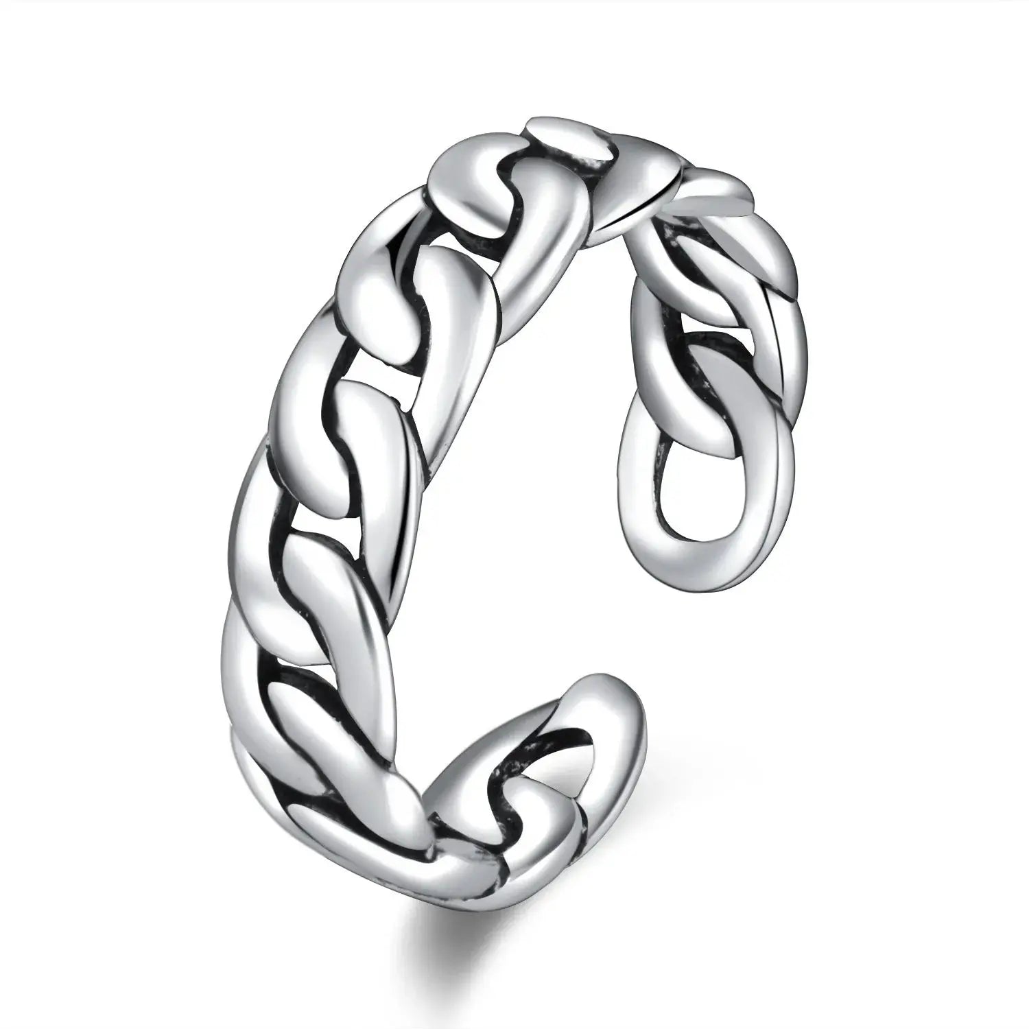 "Odin's Chain" Ring - 925 Sterling Silver with Viking Design