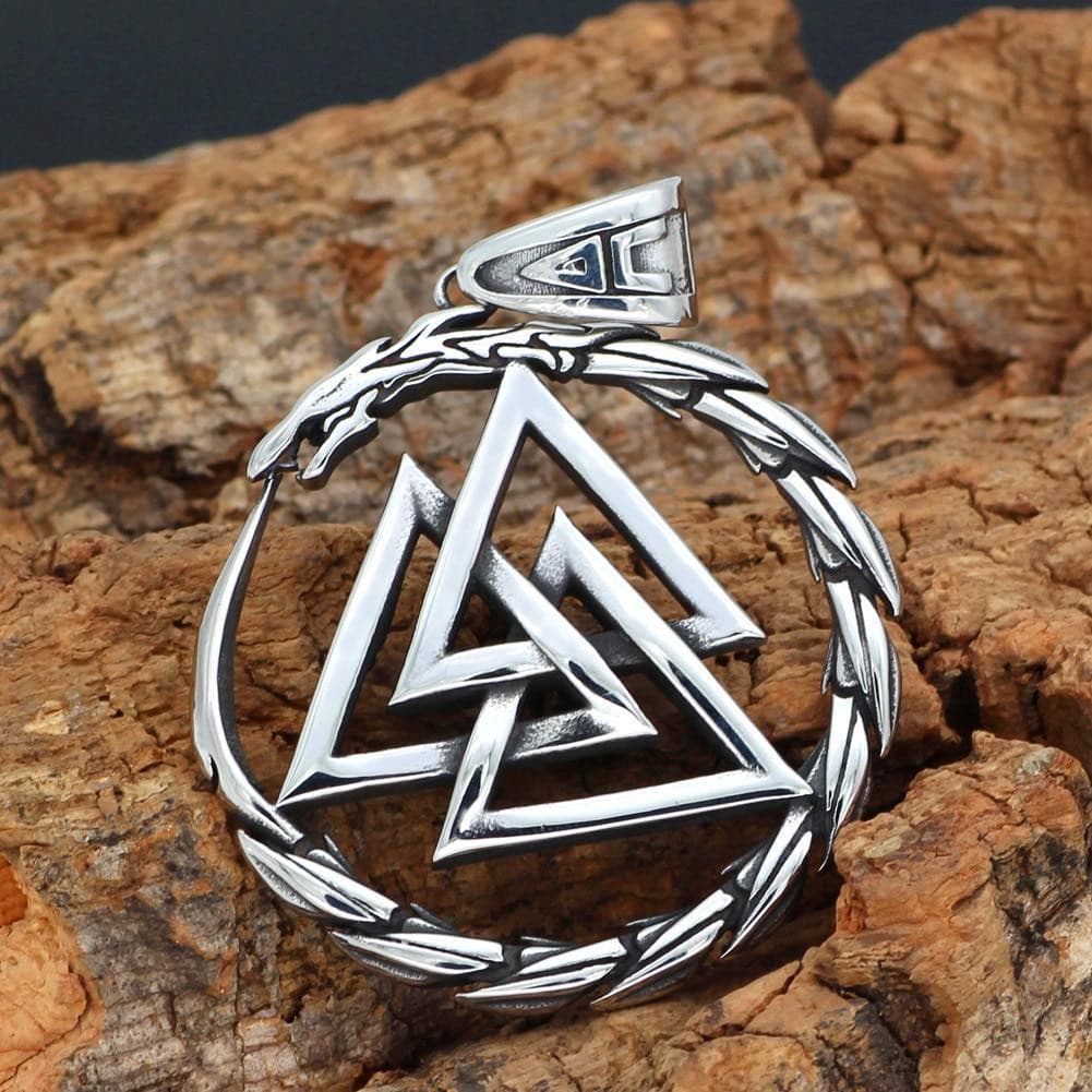 Pendentif Dragon Valknut.