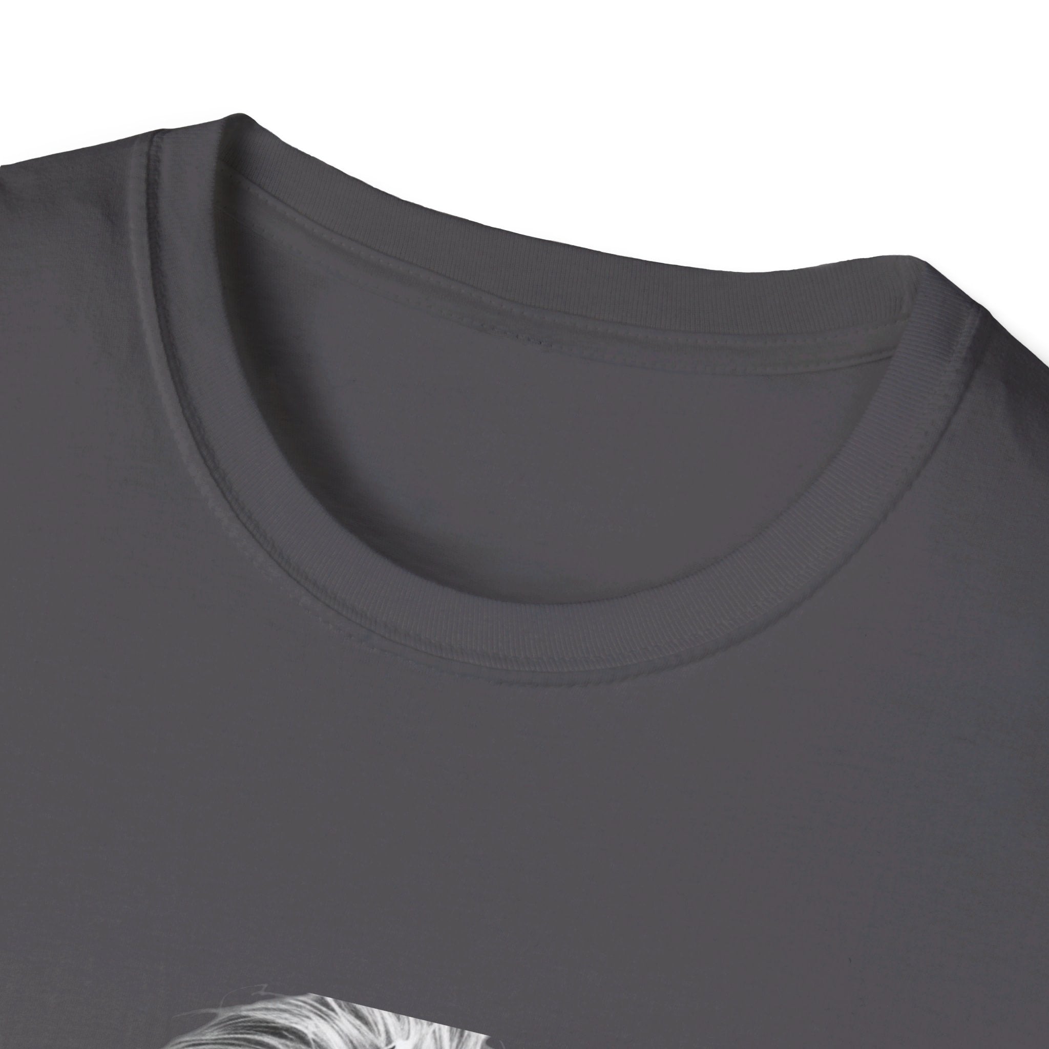 Col du T-shirt Odin gris foncé, coupe classique