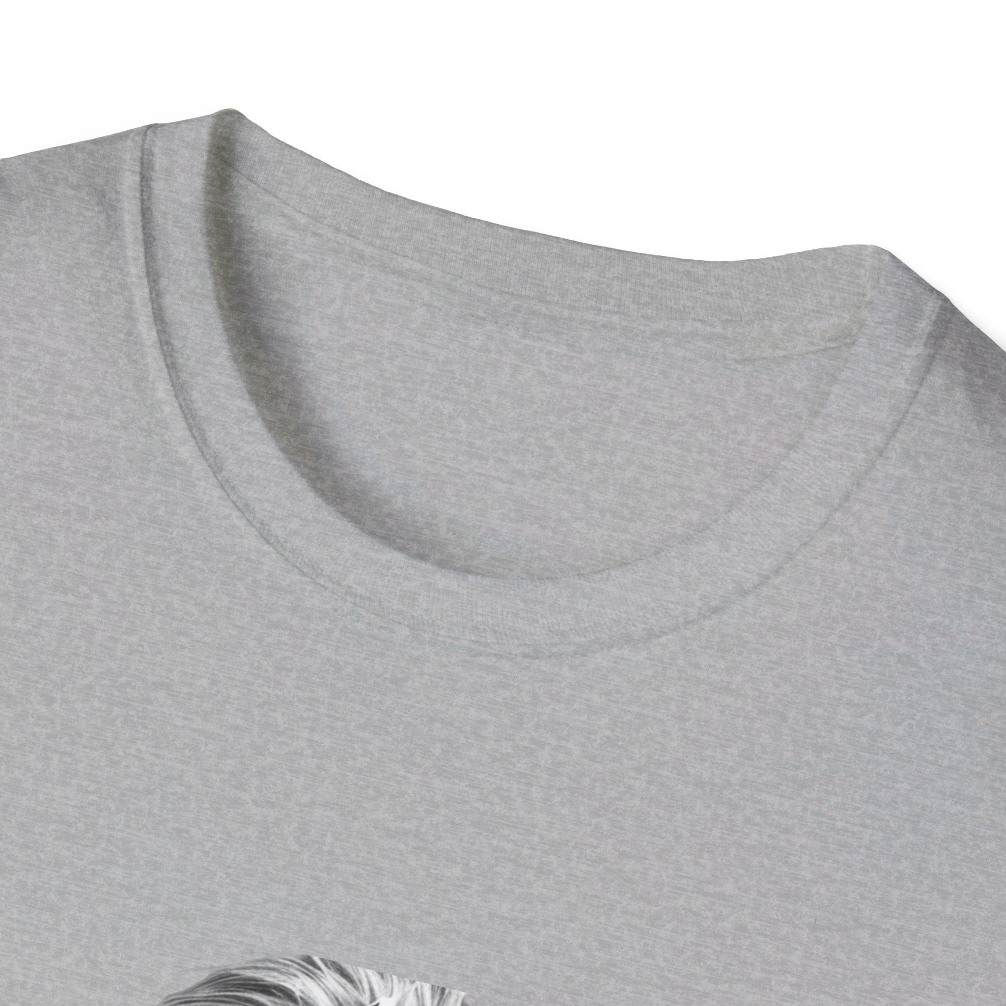 Col du T-shirt Odin gris clair, coupe classique