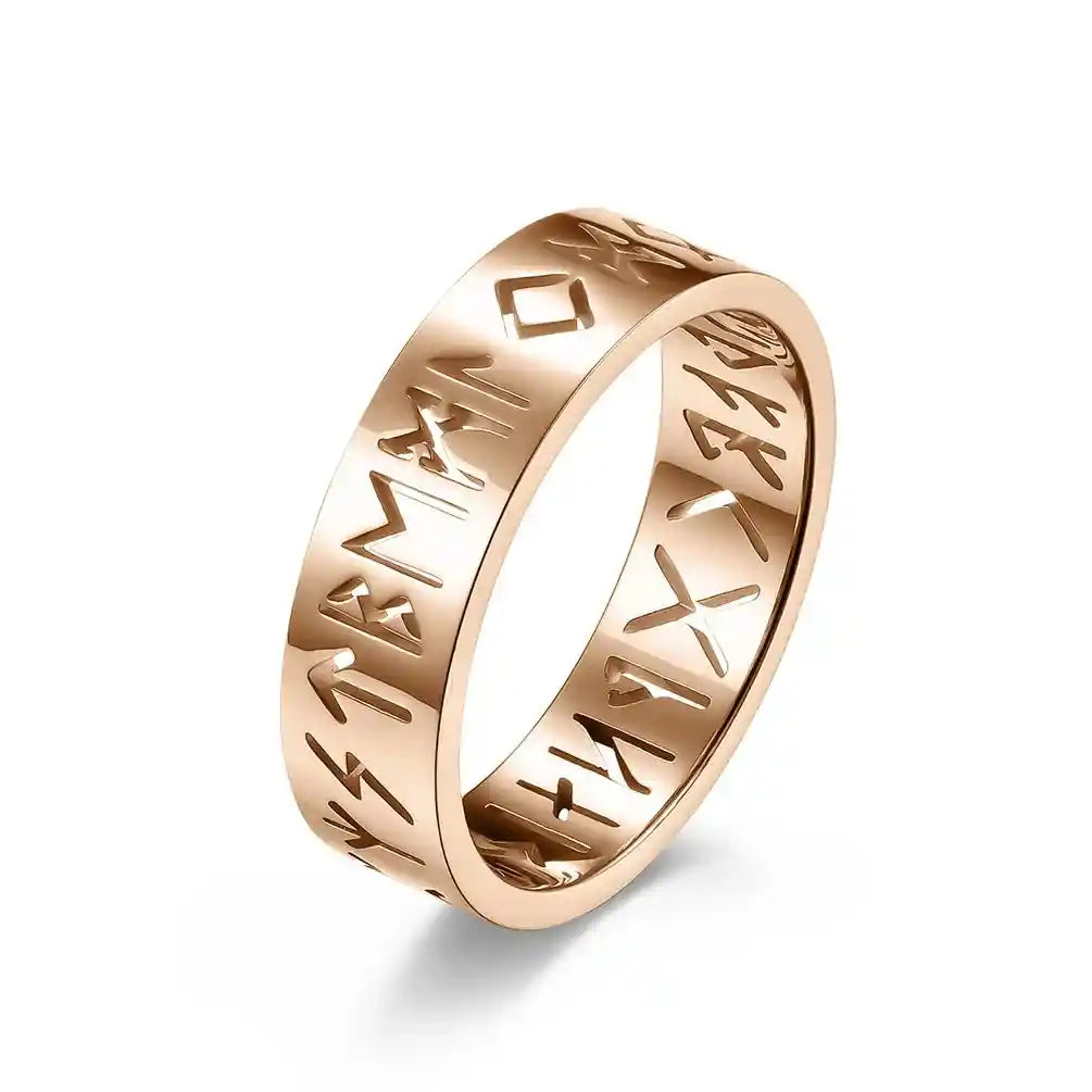 Bague Viking en acier inoxydable bronze