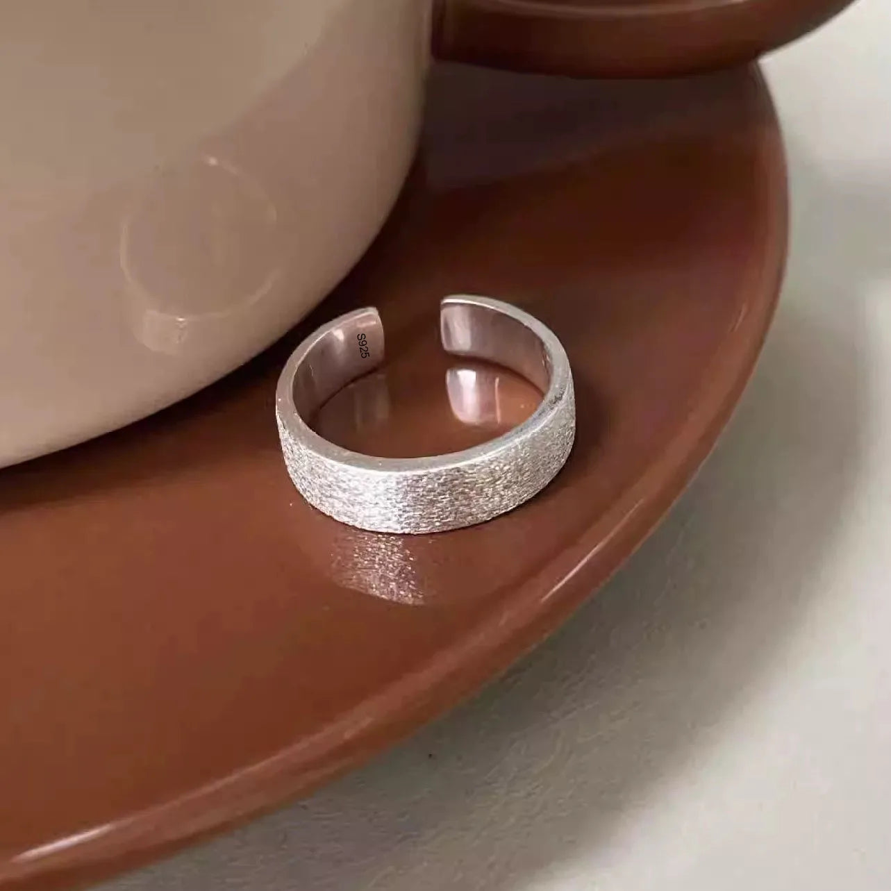 Bague "Aegir" – Argent Sterling 925 au Fini Martelé