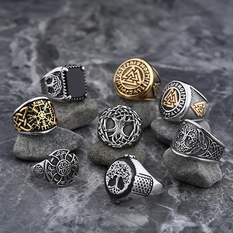 Bague Chevalière Viking Croix Celtique