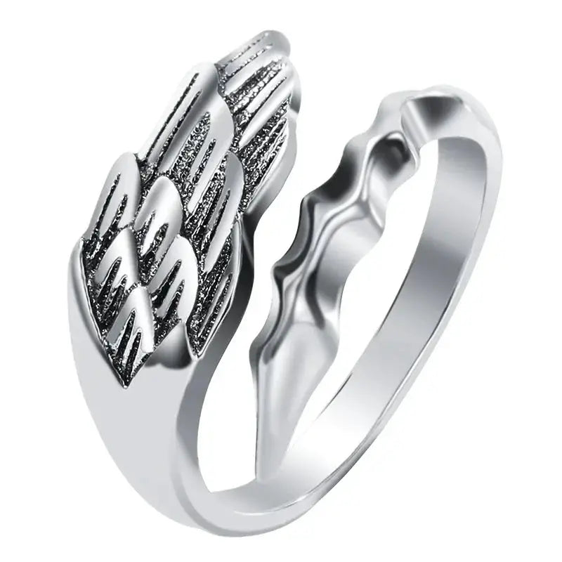 Bague "Plume de Valkyrie" – Argent Sterling 925 Inspirée de la Mythologie Nordique