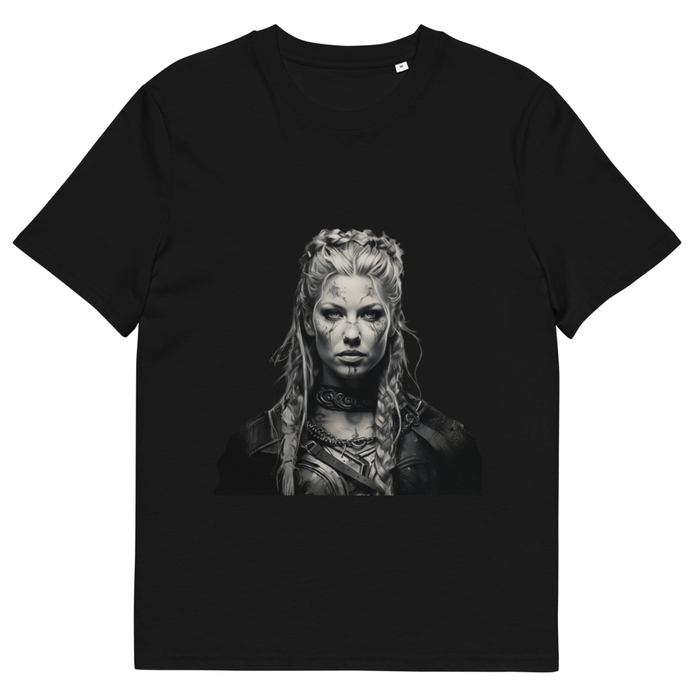 T-shirt noir Lagertha, style viking