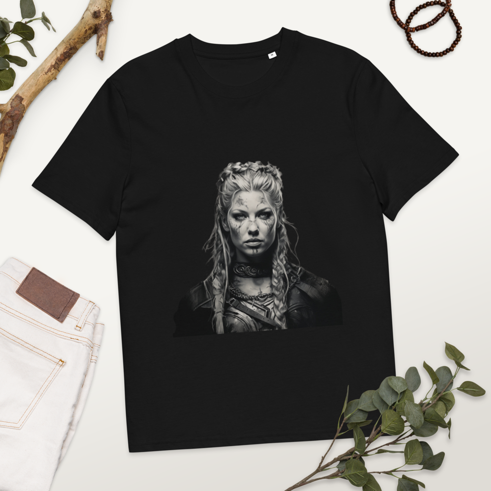 T-shirt noir Lagertha avec accessoires