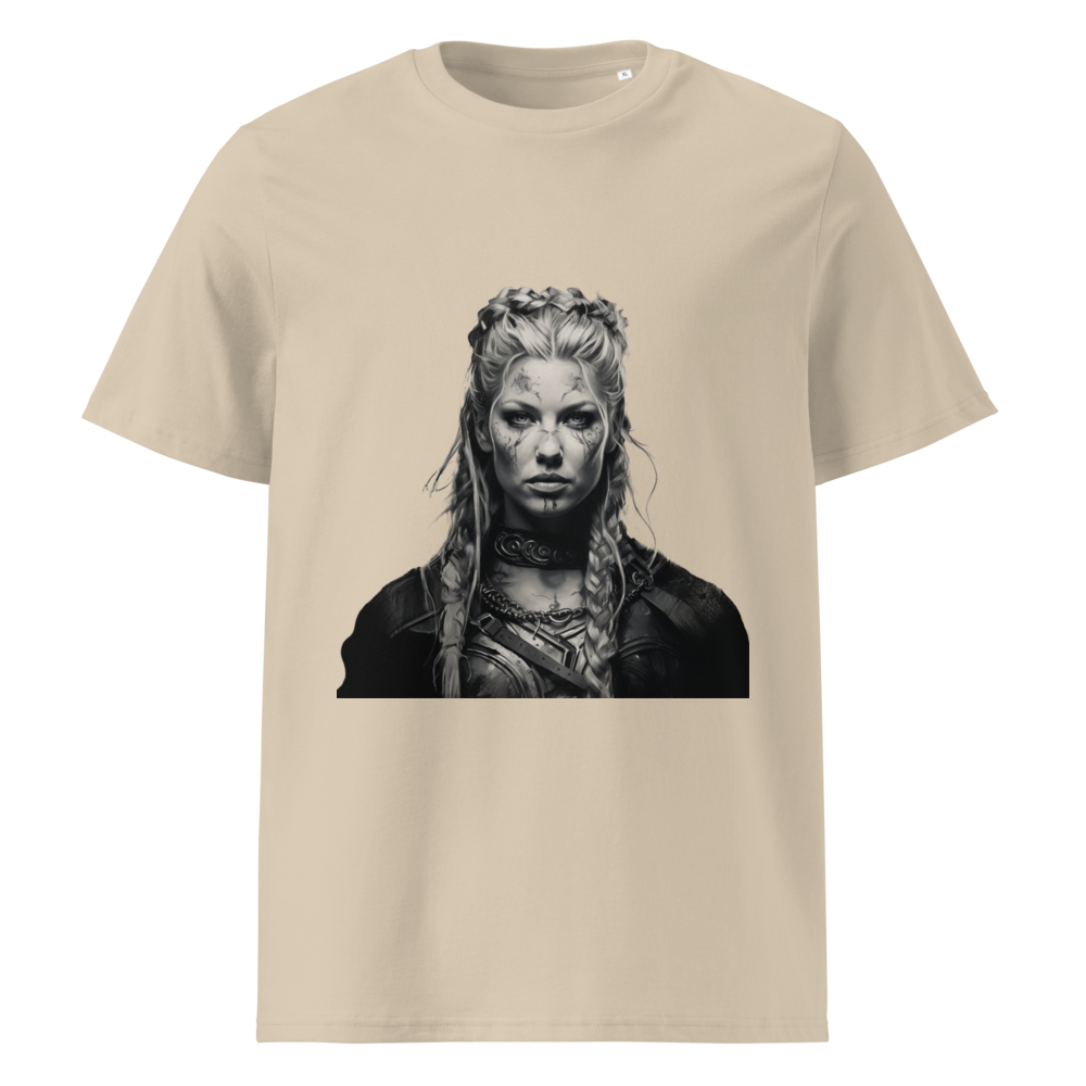 T-shirt beige Lagertha, style viking