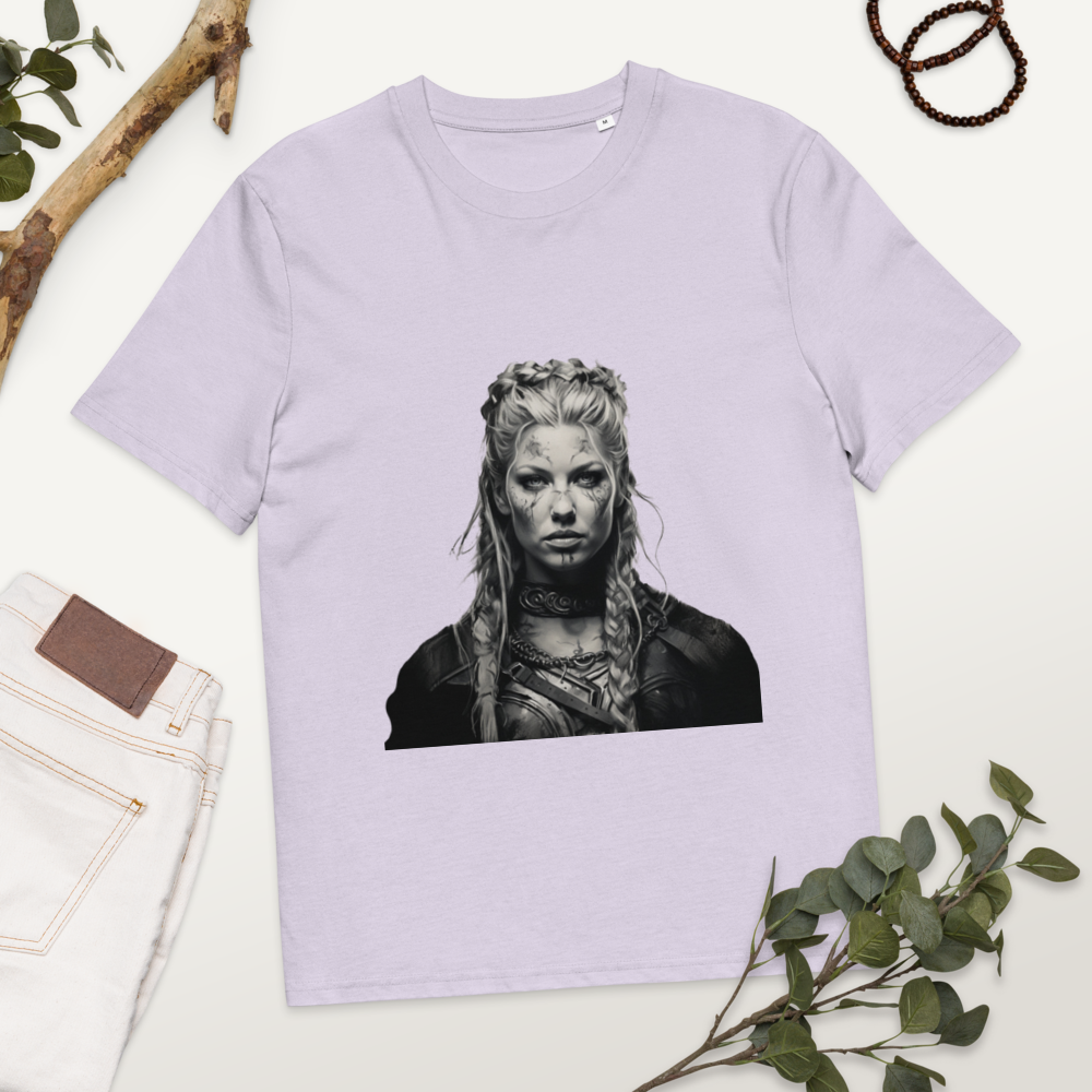 T-shirt lilas Lagertha avec accessoires