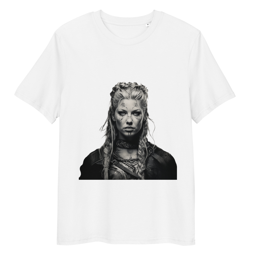 T-shirt unisexe Lagertha blanc, style viking