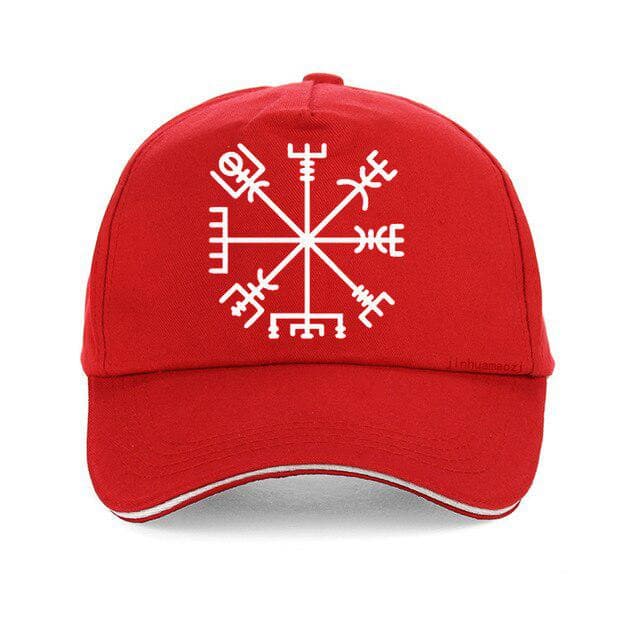 Casquette Viking Vegvisir Rouge