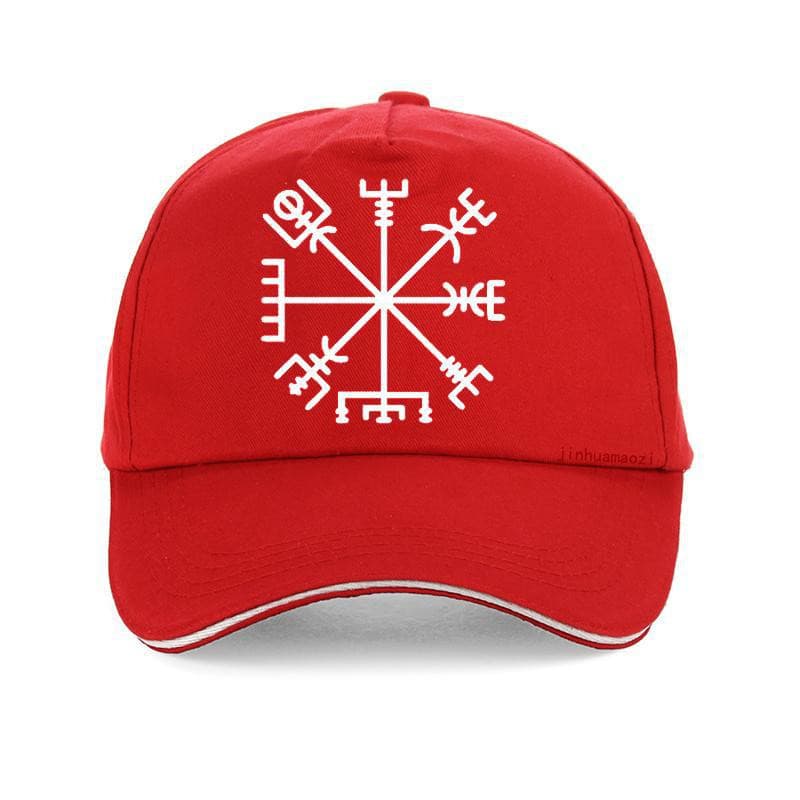 Casquette Viking Vegvisir Rouge