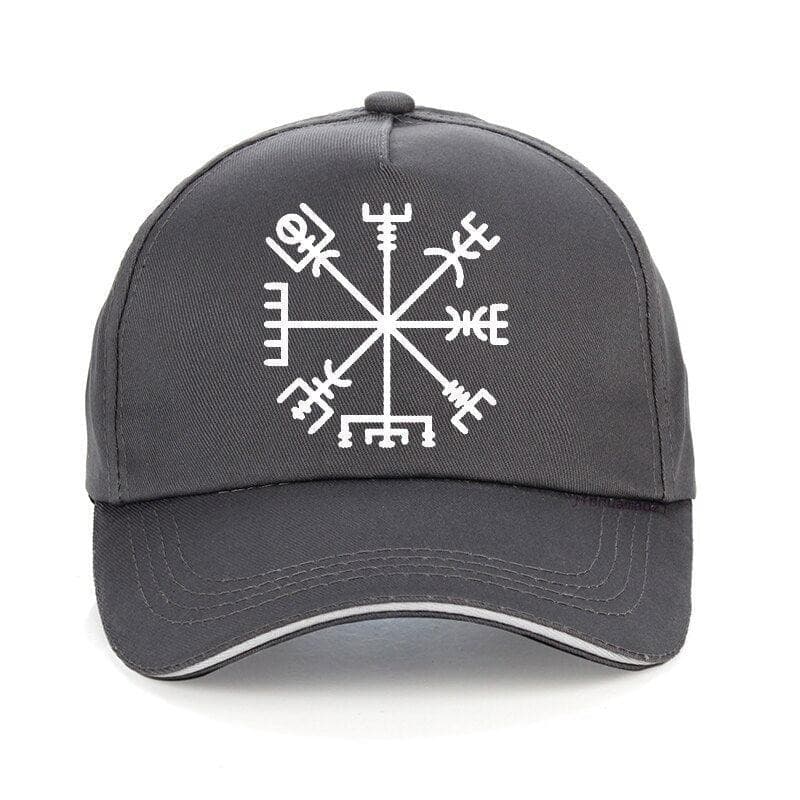 Casquette Viking Vegvisir grise