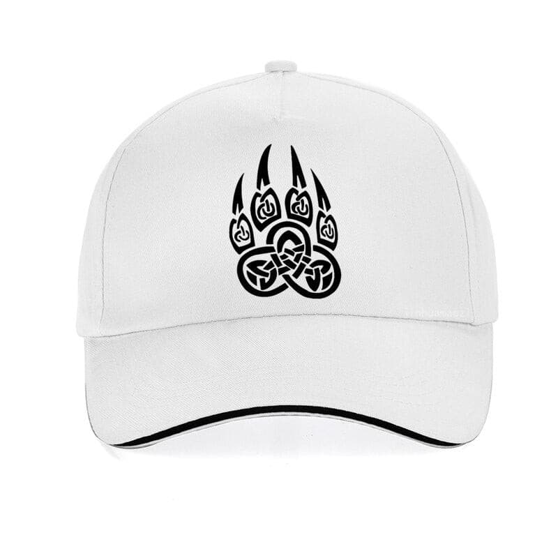 Casquette Viking Patte d'Ours Blanche