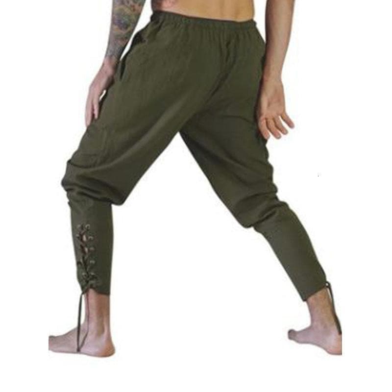 Pantalon Viking Renaissance de Ragnar  vert