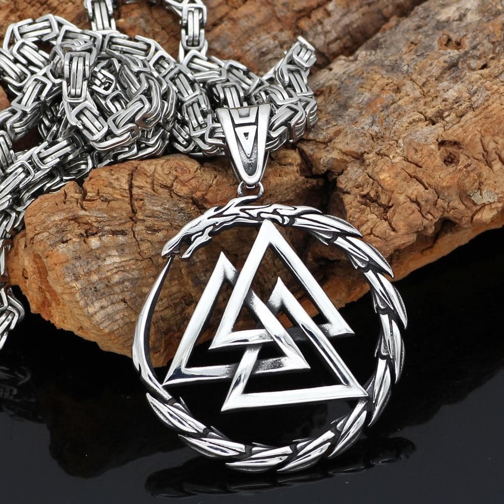 Pendentif Dragon Valknut.