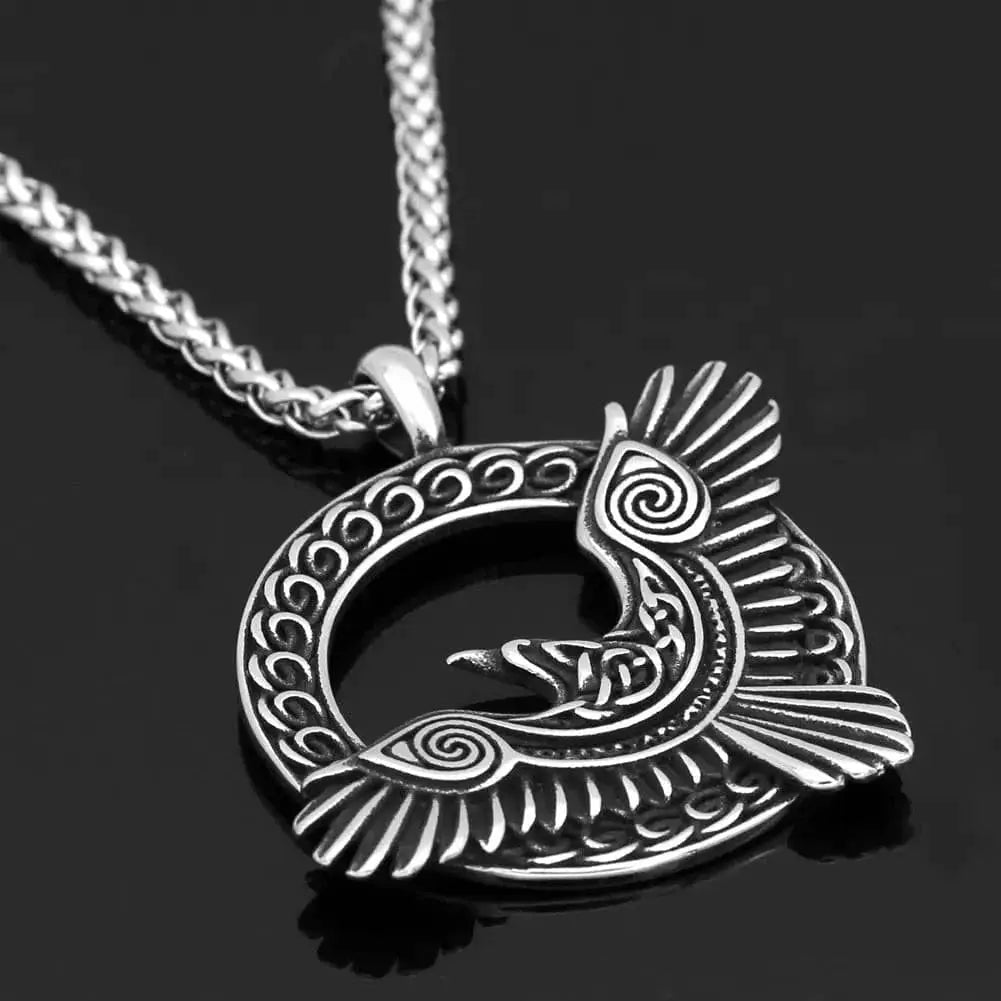 Pendentif Corbeau Huginn