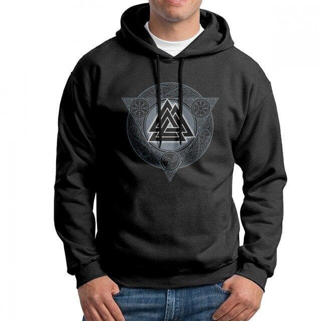 Sweat à capuche Valknut.